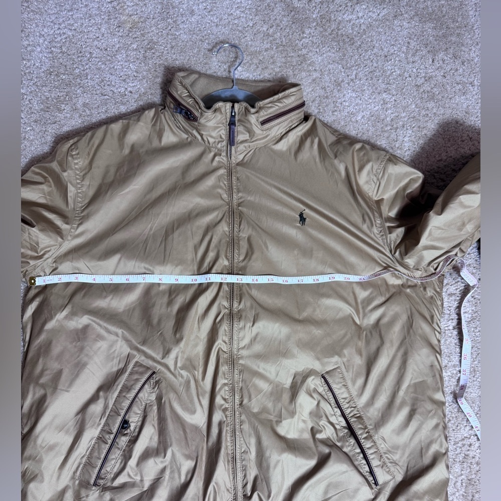 Polo Ralph Lauren Vintage Men's Jacket Beige Cotton Lined XL - Picture 7 of 15